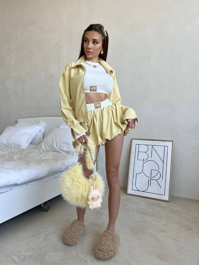 Купить Женский костюм желтый оптом Садовод Интернет-каталог Садовод интернет-каталог