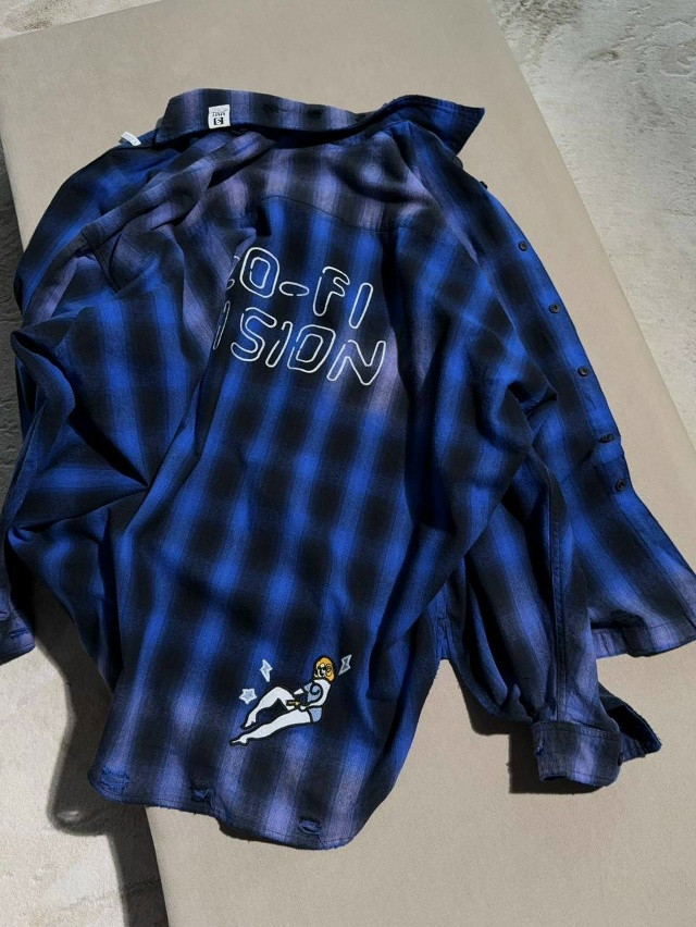 Купить Женская рубашка синяя оптом Садовод Интернет-каталог Садовод интернет-каталог