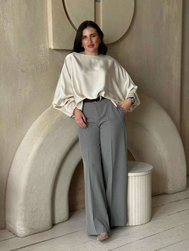 Купить Женские брюки серые оптом Садовод Интернет-каталог Садовод интернет-каталог