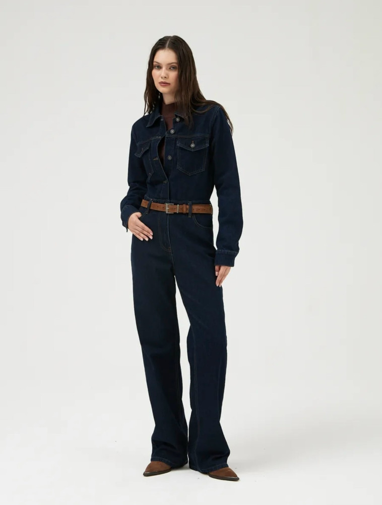 Купить Женский комбинезон темно-синий оптом Садовод Интернет-каталог Садовод интернет-каталог