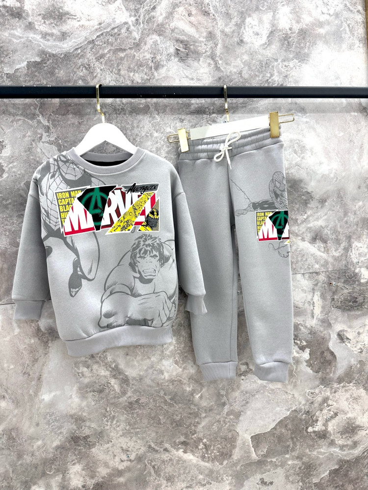 Купить Детский костюм серый оптом Садовод Интернет-каталог Садовод интернет-каталог