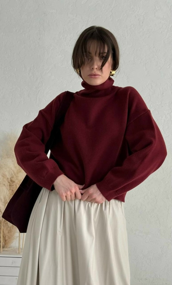 Купить Джемпер бордовый оптом Садовод Интернет-каталог Садовод интернет-каталог