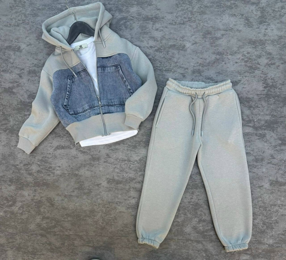 Купить Детский костюм серый оптом Садовод Интернет-каталог Садовод интернет-каталог