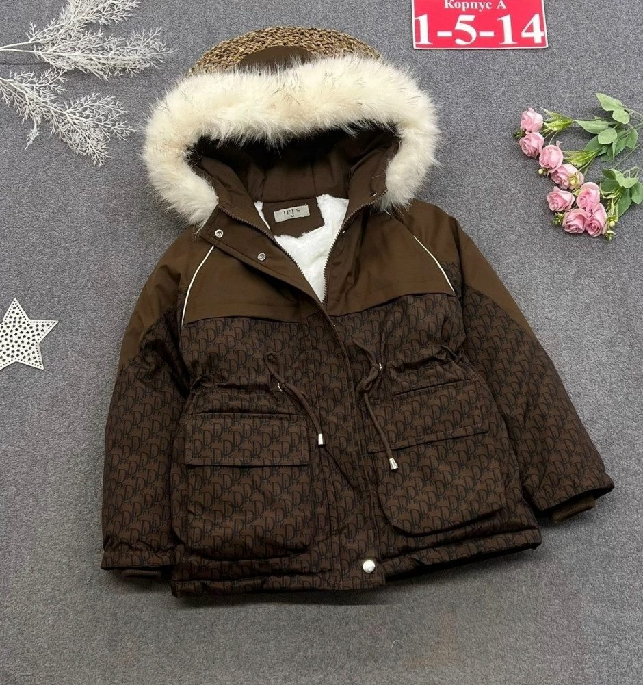 Купить Куртка детская коричневая оптом Садовод Интернет-каталог Садовод интернет-каталог