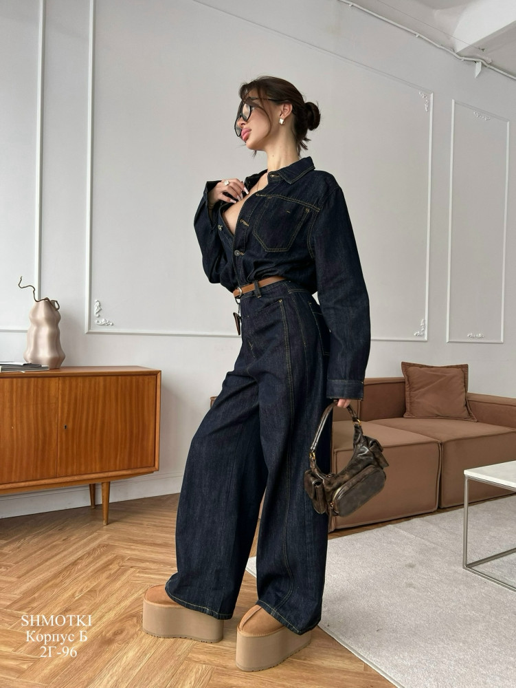 Купить Женский комбинезон темно-синий оптом Садовод Интернет-каталог Садовод интернет-каталог