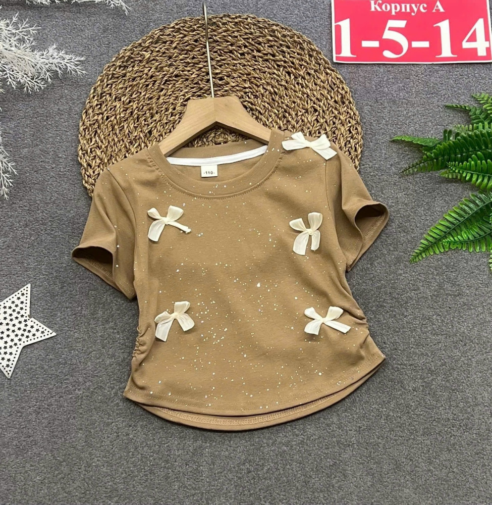 Купить Детская футболка бежевая оптом Садовод Интернет-каталог Садовод интернет-каталог