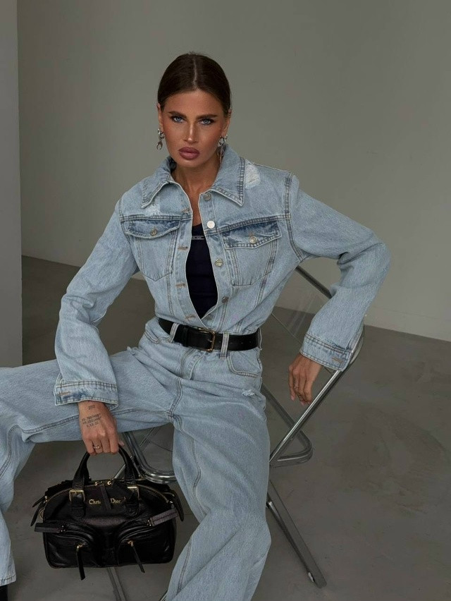 Купить Женский комбинезон голубой оптом Садовод Интернет-каталог Садовод интернет-каталог