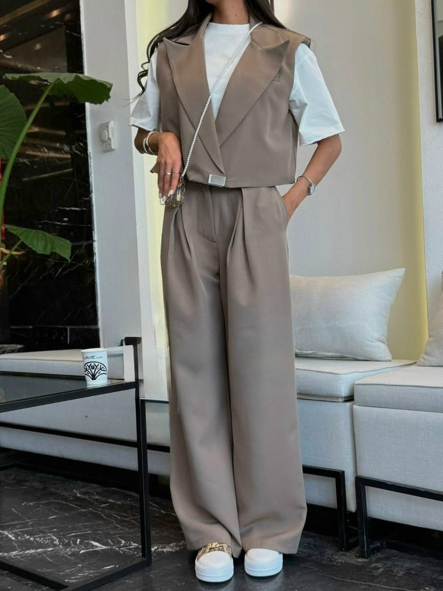 Купить Женский костюм бежевый оптом Садовод Интернет-каталог Садовод интернет-каталог