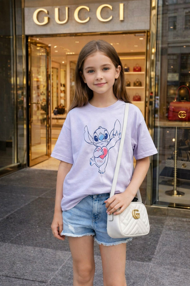 Купить Детская футболка сиреневая оптом Садовод Интернет-каталог Садовод интернет-каталог