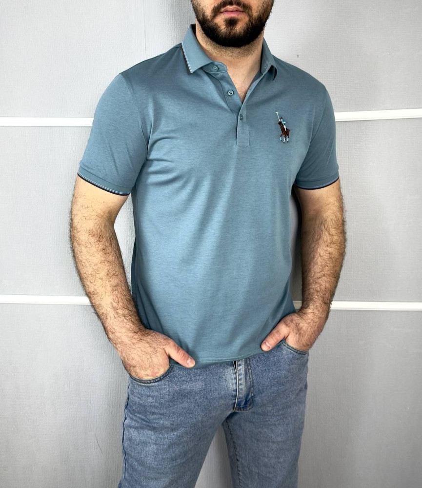 Купить Мужская футболка голубая оптом Садовод Интернет-каталог Садовод интернет-каталог