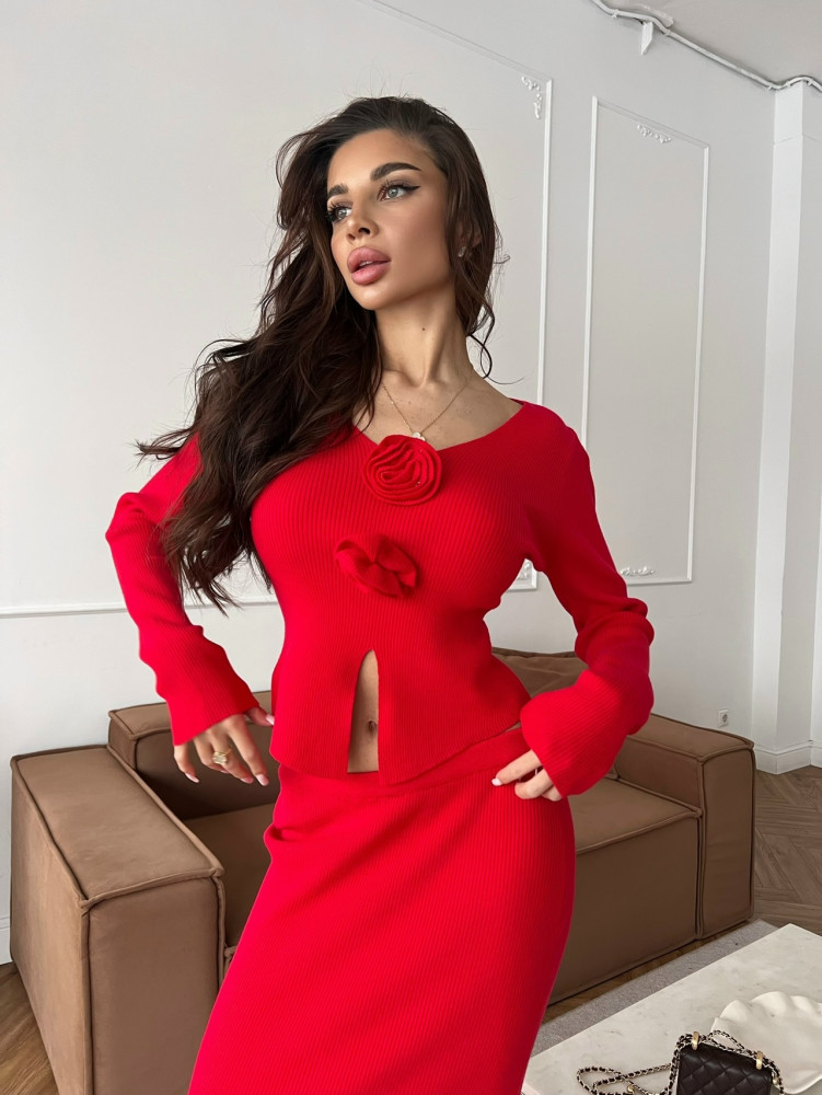 Купить Женский костюм красный оптом Садовод Интернет-каталог Садовод интернет-каталог