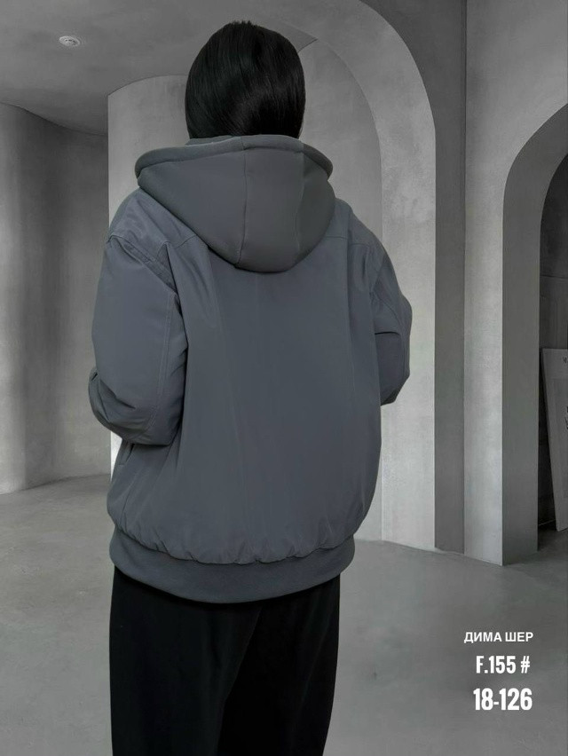 Купить Куртка женская темно-серая оптом Садовод Интернет-каталог Садовод интернет-каталог