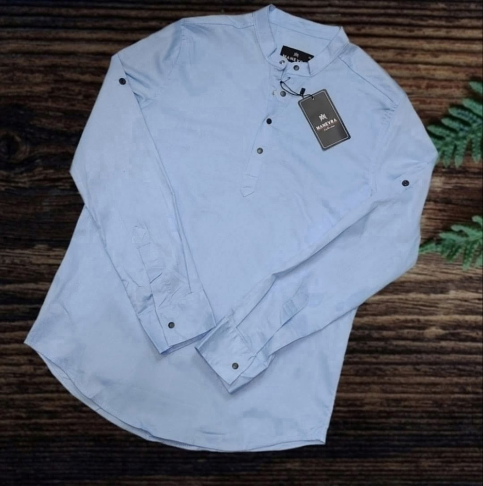 Купить Мужская рубашка голубая оптом Садовод Интернет-каталог Садовод интернет-каталог