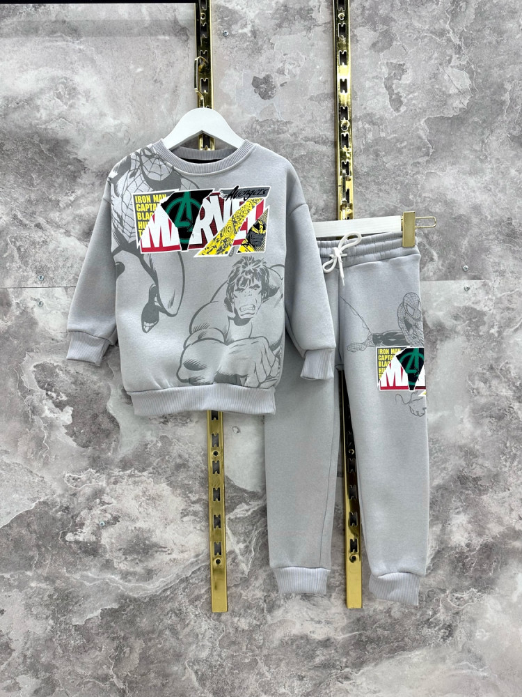 Купить Детский костюм серый оптом Садовод Интернет-каталог Садовод интернет-каталог