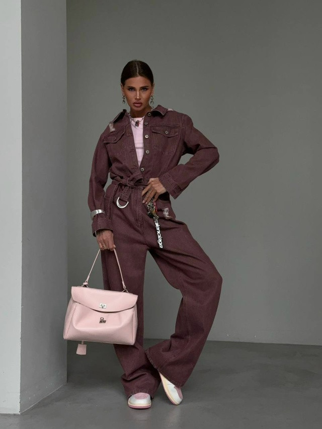 Купить Женский комбинезон коричневый оптом Садовод Интернет-каталог Садовод интернет-каталог