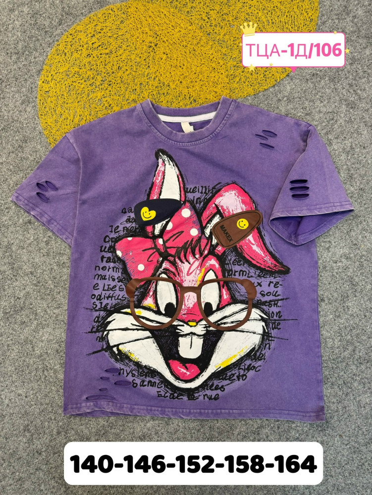 Купить Детская футболка фиолетовая оптом Садовод Интернет-каталог Садовод интернет-каталог