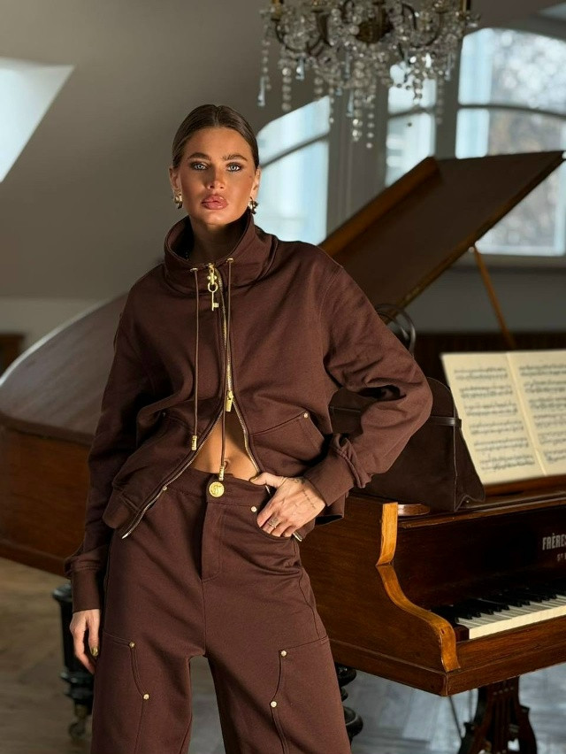 Купить Женский костюм коричневый оптом Садовод Интернет-каталог Садовод интернет-каталог