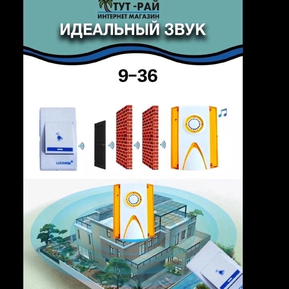 Купить ✅Беспроводной дверной звонок оптом Садовод Интернет-каталог Садовод интернет-каталог