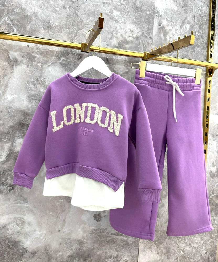 Купить Детский костюм фиолетовый оптом Садовод Интернет-каталог Садовод интернет-каталог