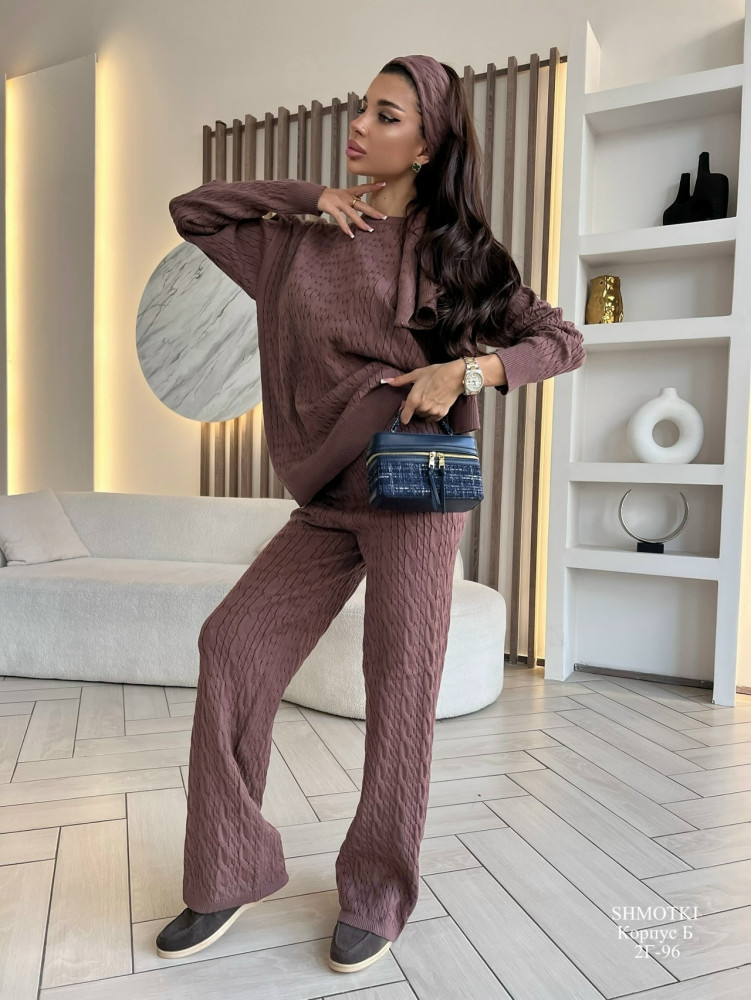 Купить Женский костюм коричневый оптом Садовод Интернет-каталог Садовод интернет-каталог