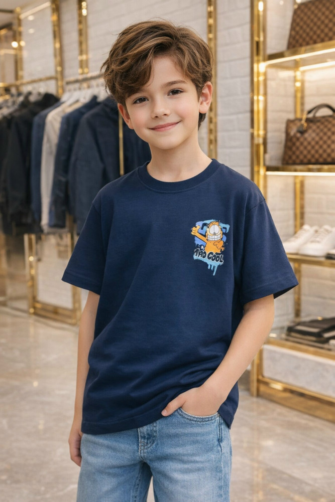 Купить Детская футболка синяя оптом Садовод Интернет-каталог Садовод интернет-каталог