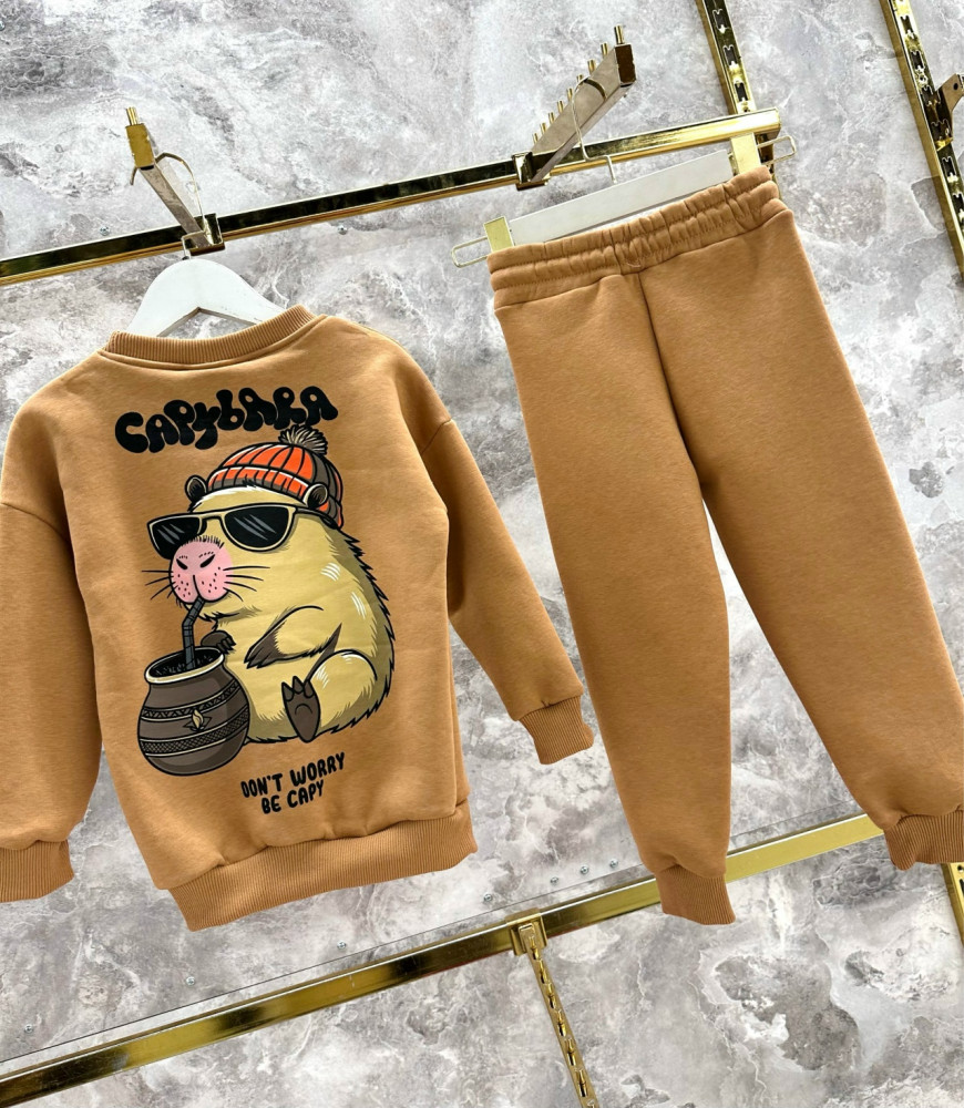 Купить Детский костюм коричневый оптом Садовод Интернет-каталог Садовод интернет-каталог