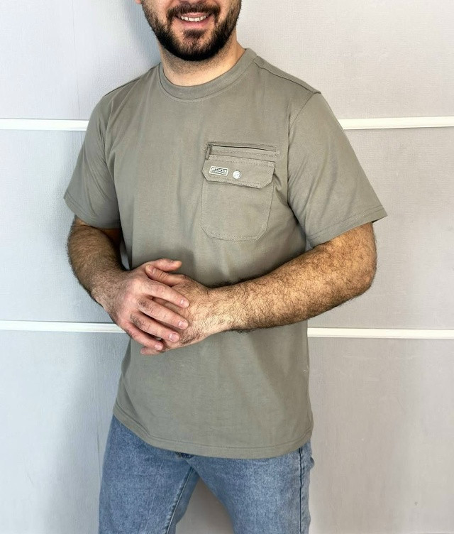 Купить Мужская футболка бежевая оптом Садовод Интернет-каталог Садовод интернет-каталог