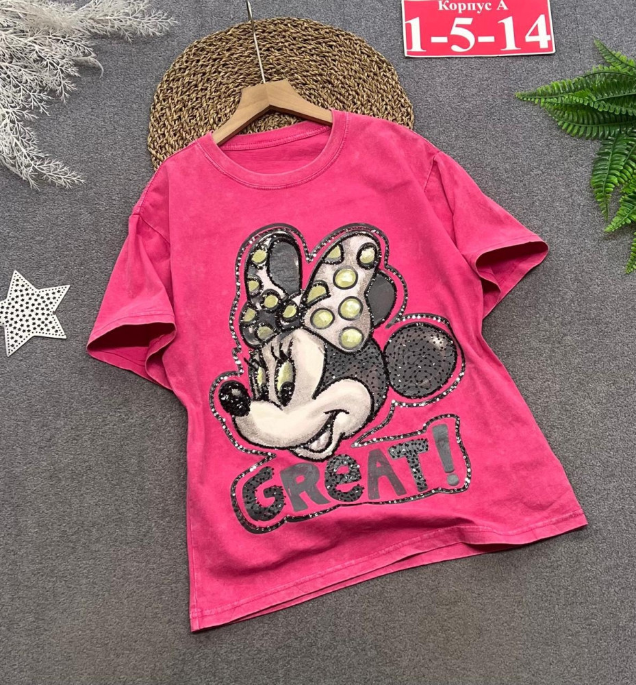 Купить Детская футболка розовая оптом Садовод Интернет-каталог Садовод интернет-каталог