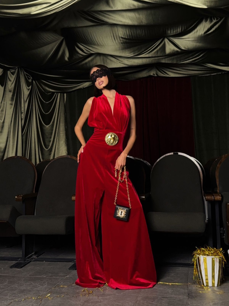 Купить Женский комбинезон красный оптом Садовод Интернет-каталог Садовод интернет-каталог