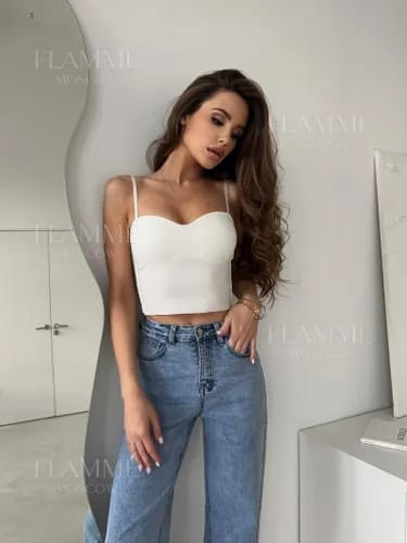 Купить Топ Zara с корректирующими чашками ( push up) на тонких бретельках оптом Садовод Интернет-каталог Садовод интернет-каталог