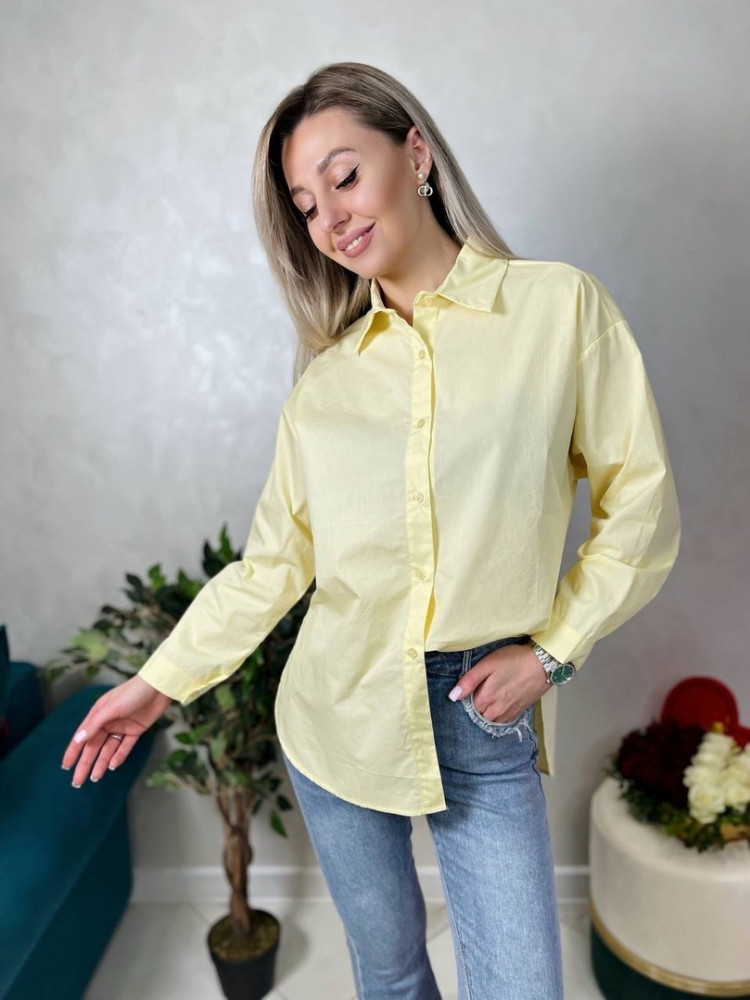 Купить Женская рубашка желтая оптом Садовод Интернет-каталог Садовод интернет-каталог