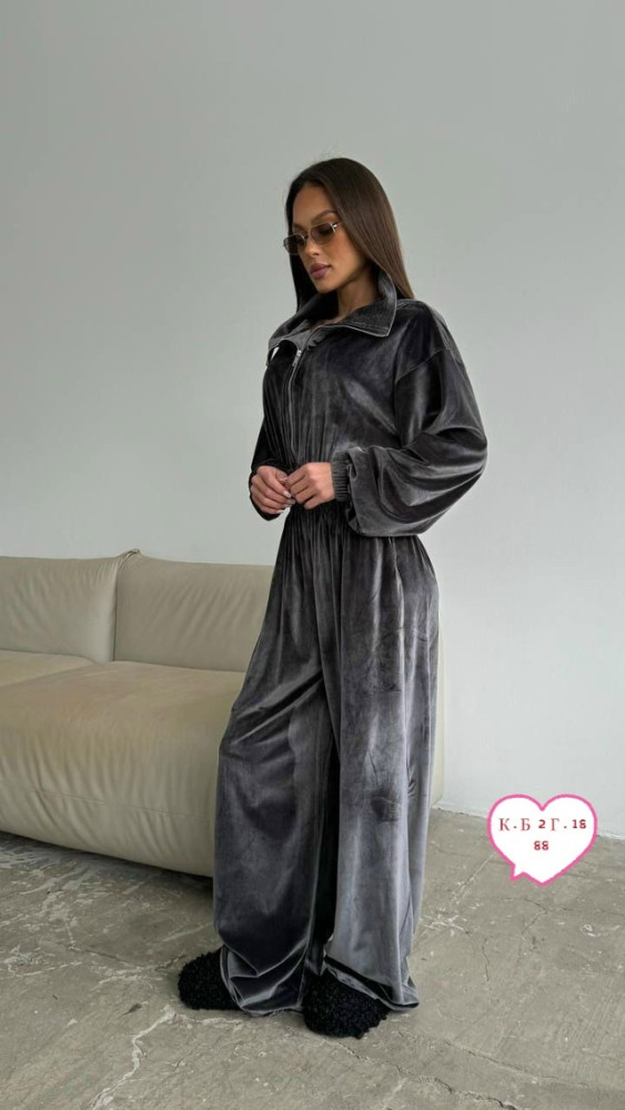 Купить Женский комбинезон темно-серый оптом Садовод Интернет-каталог Садовод интернет-каталог