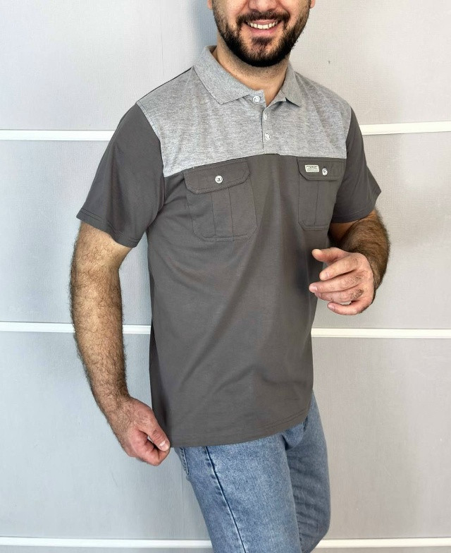 Купить Мужская футболка темно-серая оптом Садовод Интернет-каталог Садовод интернет-каталог