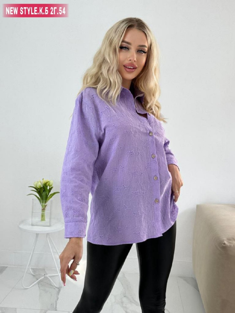 Купить Женская рубашка фиолетовая оптом Садовод Интернет-каталог Садовод интернет-каталог
