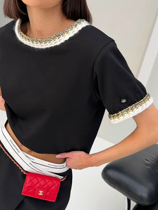 Купить Женская футболка черная оптом Садовод Интернет-каталог Садовод интернет-каталог