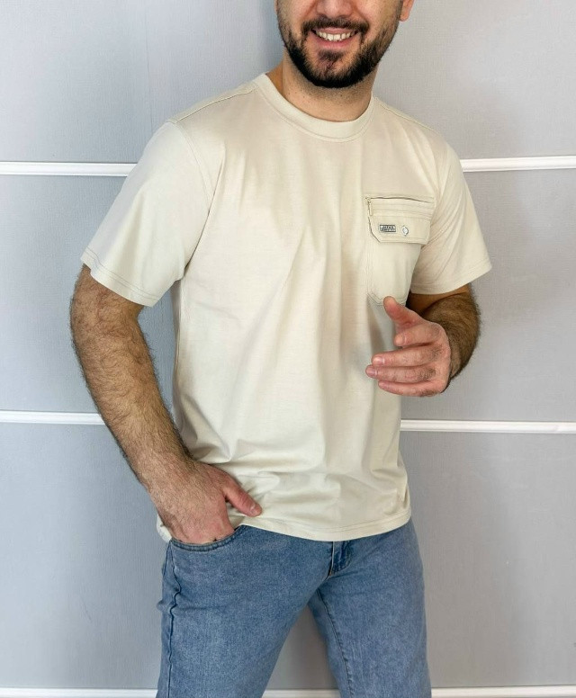 Купить Мужская футболка молочная оптом Садовод Интернет-каталог Садовод интернет-каталог