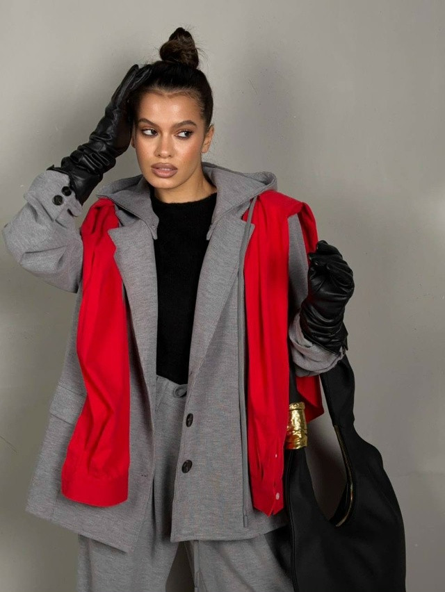 Купить Женский костюм серый оптом Садовод Интернет-каталог Садовод интернет-каталог