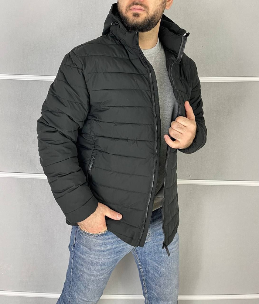 Купить Куртка мужская темно-серая оптом Садовод Интернет-каталог Садовод интернет-каталог