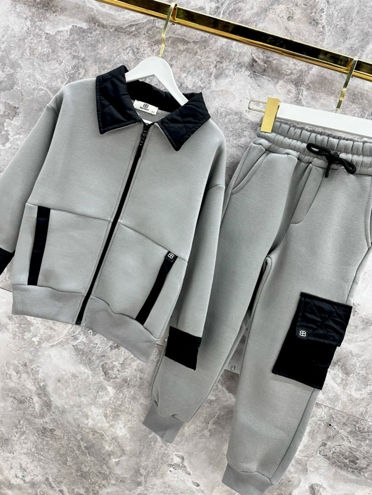 Купить Детский костюм серый оптом Садовод Интернет-каталог Садовод интернет-каталог