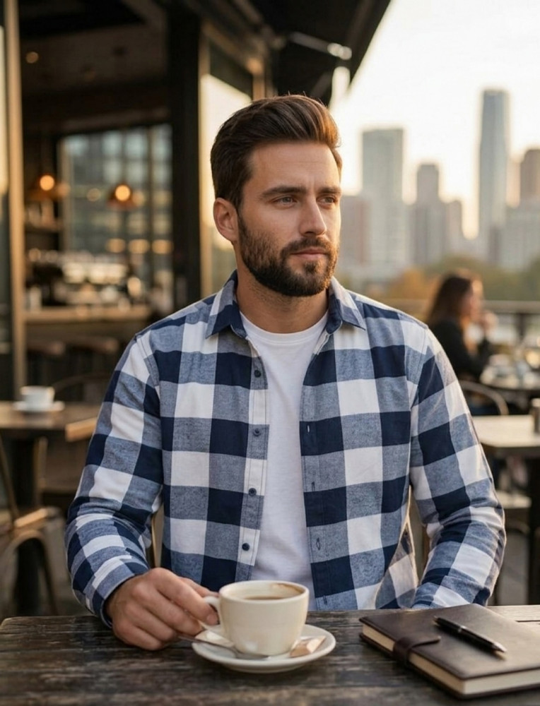 Купить Мужская рубашка голубая оптом Садовод Интернет-каталог Садовод интернет-каталог