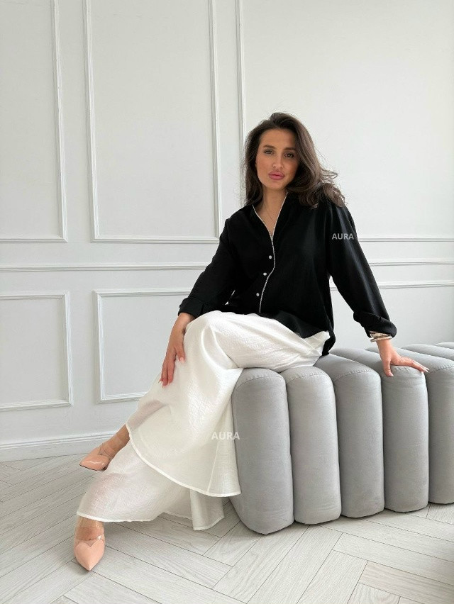 Купить Женская рубашка черная оптом Садовод Интернет-каталог Садовод интернет-каталог