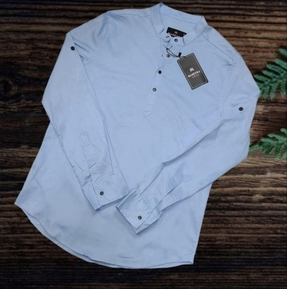 Купить Мужская рубашка голубая оптом Садовод Интернет-каталог Садовод интернет-каталог