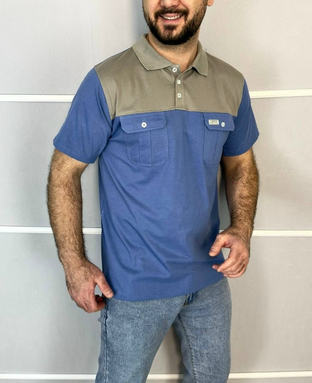 Купить Мужская футболка синяя оптом Садовод Интернет-каталог Садовод интернет-каталог