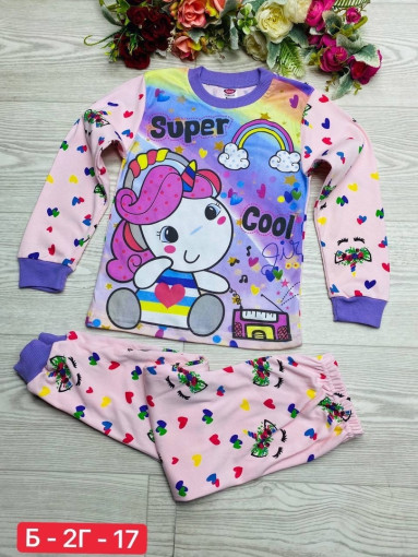 Детская  пижама 3D  для девочки САДОВОД БАЗА