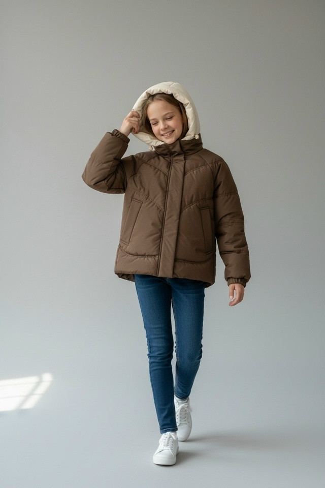 Купить Куртка детская коричневая оптом Садовод Интернет-каталог Садовод интернет-каталог