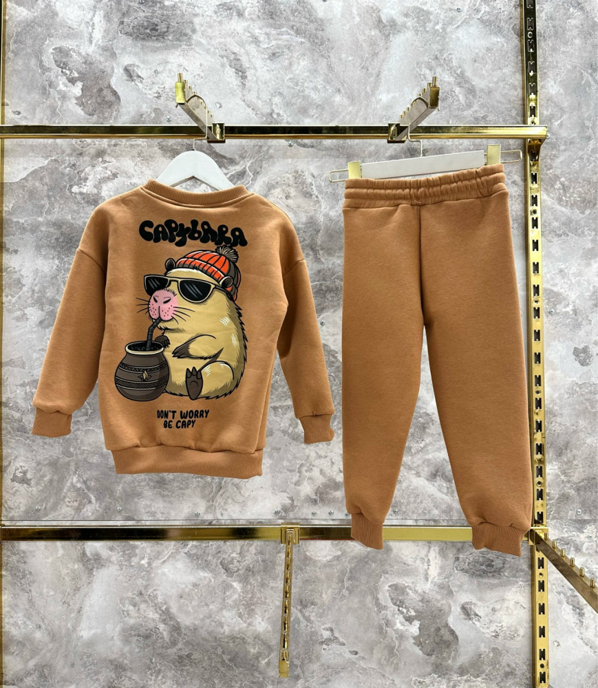 Купить Детский костюм коричневый оптом Садовод Интернет-каталог Садовод интернет-каталог