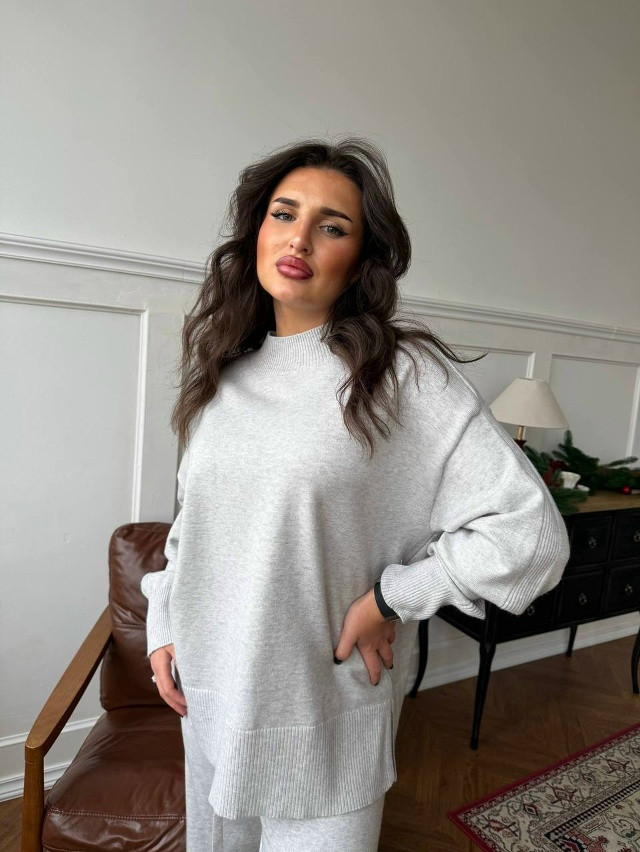 Купить Женский костюм серый оптом Садовод Интернет-каталог Садовод интернет-каталог