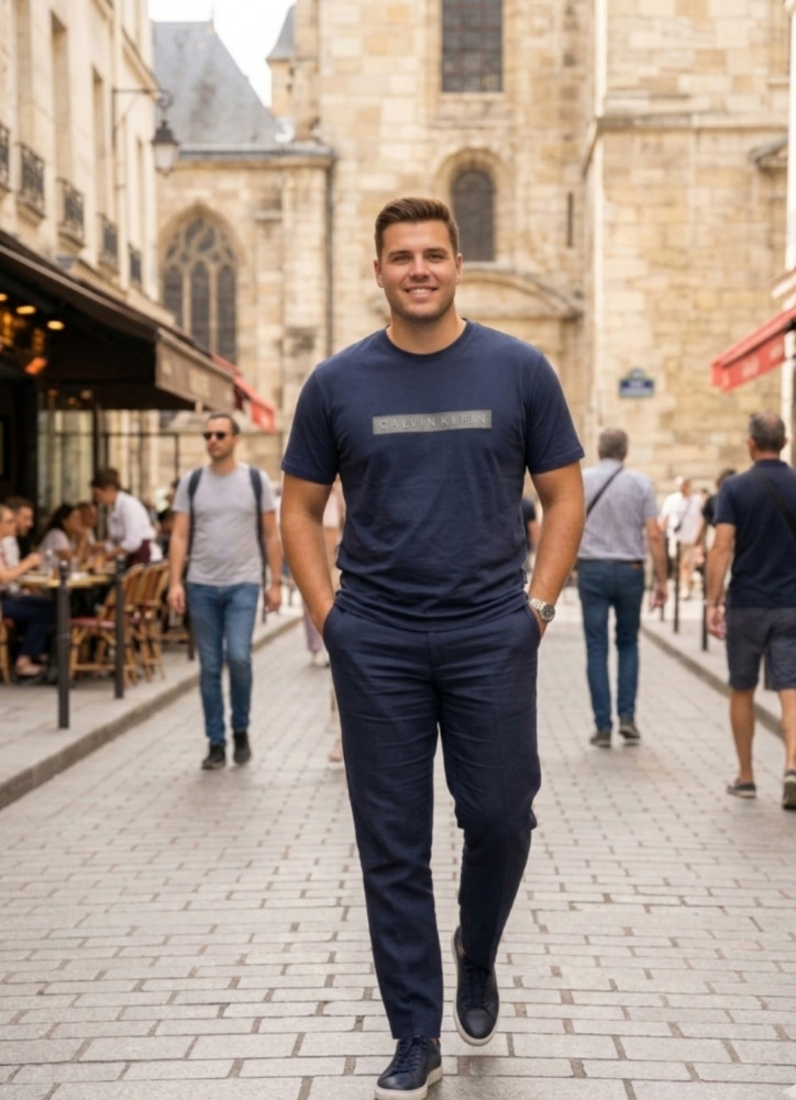 Купить Мужская футболка синяя оптом Садовод Интернет-каталог Садовод интернет-каталог