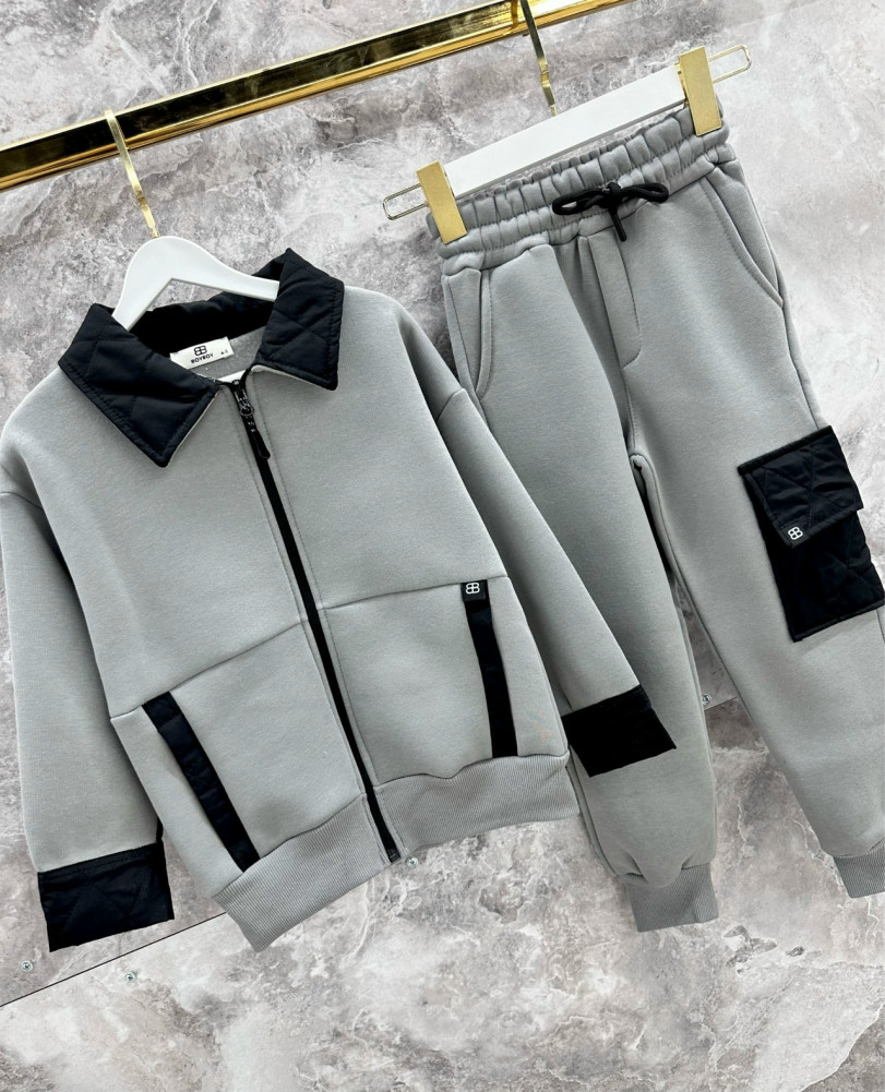 Купить Детский костюм серый оптом Садовод Интернет-каталог Садовод интернет-каталог