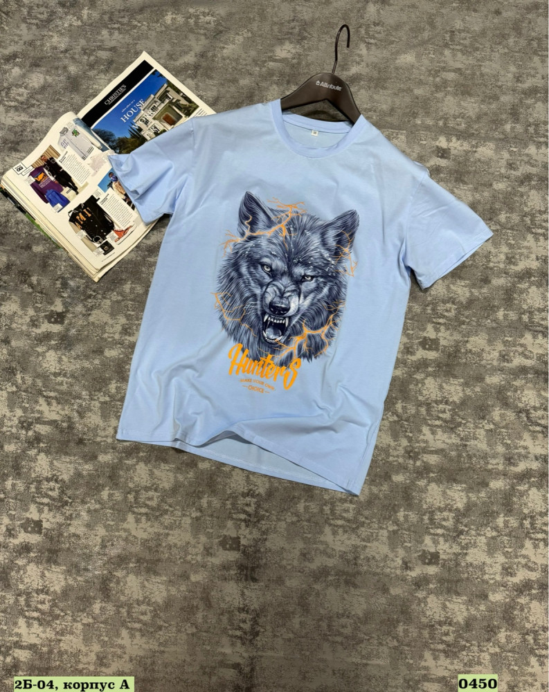 Купить Мужская футболка голубая оптом Садовод Интернет-каталог Садовод интернет-каталог